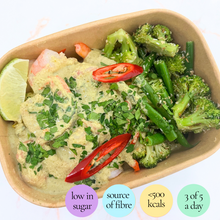 Load image into Gallery viewer, Monday: Thai Prawn Curry with Coconut Greens (with rice, or low carb)