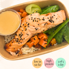 Load image into Gallery viewer, Wednesday: Miso Maple Salmon Bowl (New)