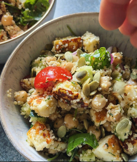 Too Hot To Cook - Easy Healthy Halloumi Salad
