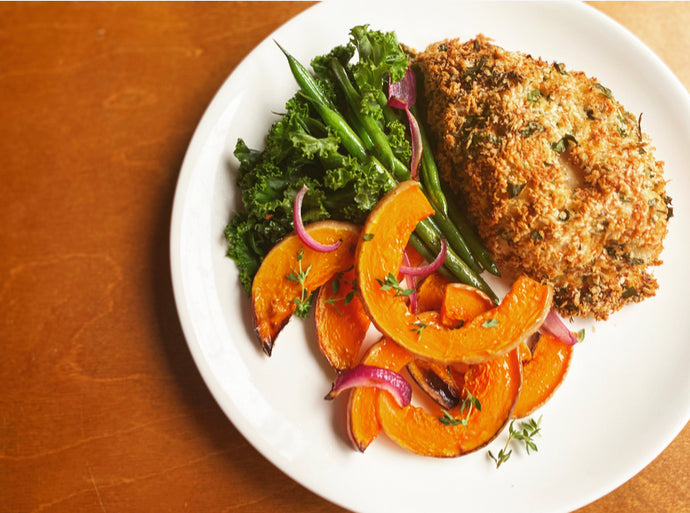 Homemade Chicken Kievs with Spinach + Feta