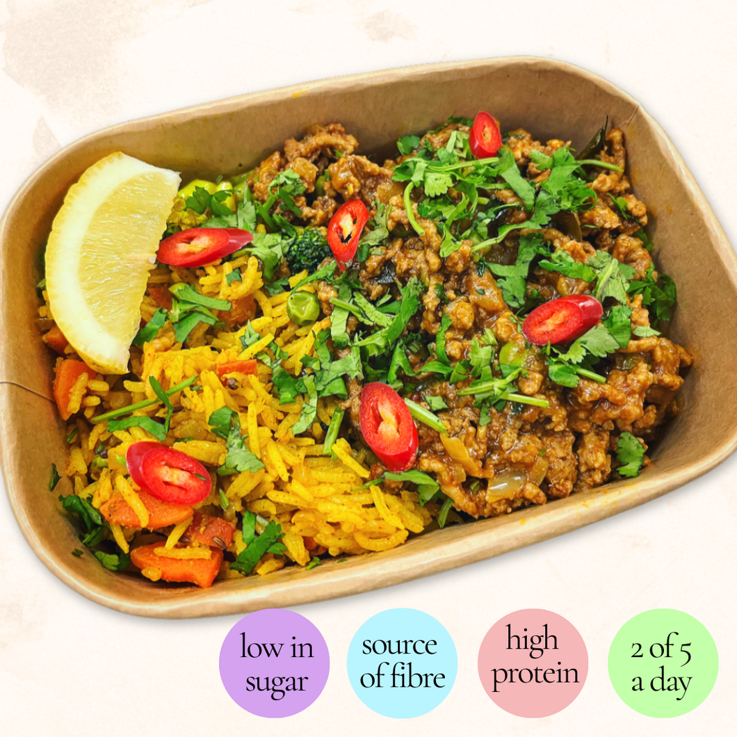 Wednesday: Lamb Keema with Vegetable Pilau (bestseller!)