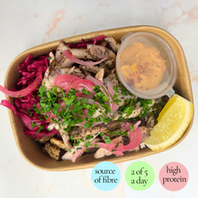 Load image into Gallery viewer, Wednesday: Chicken/Mushroom (V) Shawarma (lower carb available)
