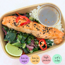 Load image into Gallery viewer, Monday: Teriyaki Salmon (low carb available)
