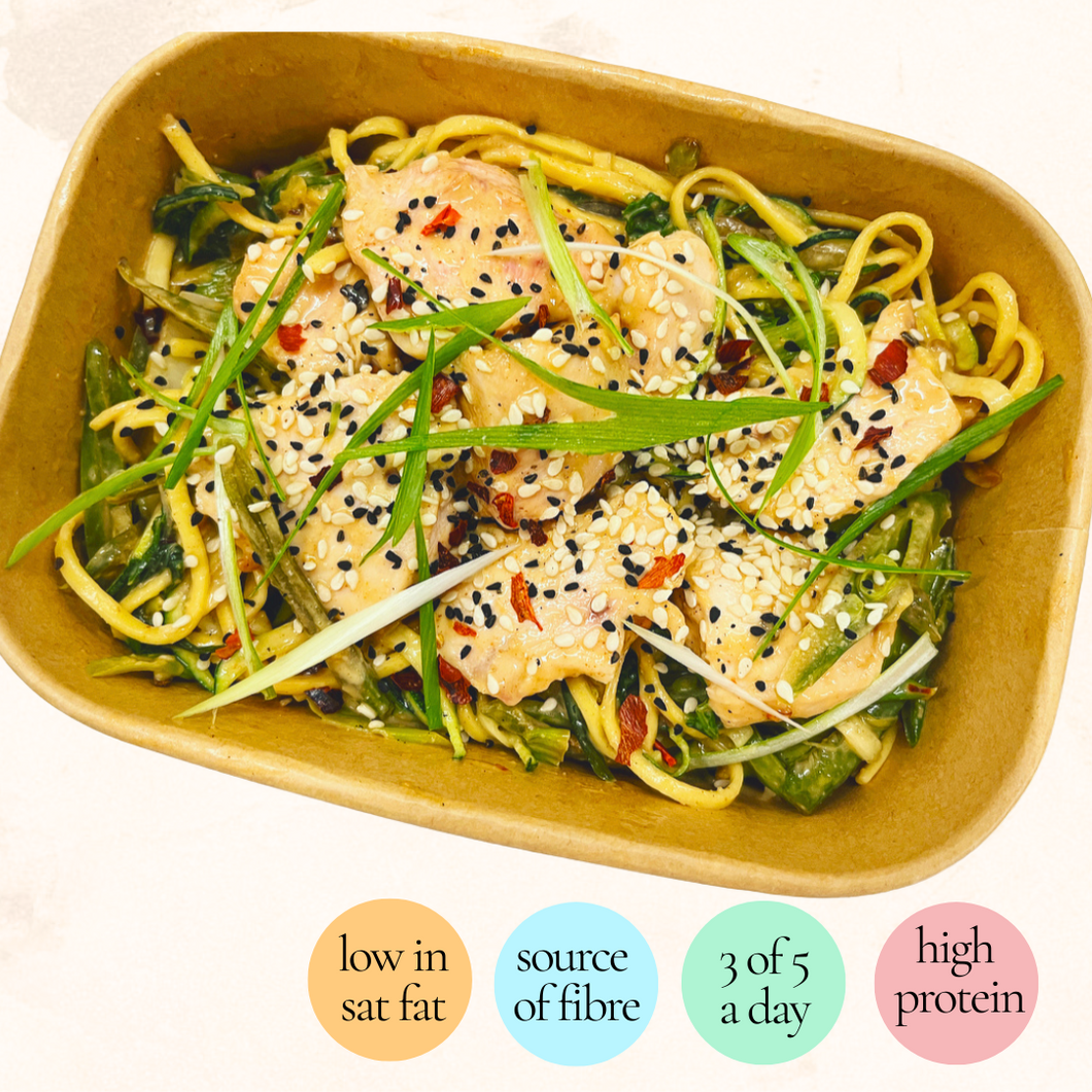 Wednesday: Spicy Peanut Chicken/Tofu (V) Noodles