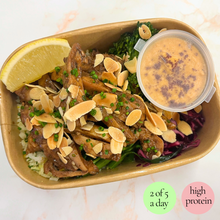 Load image into Gallery viewer, Wednesday: Persian Style Pomegranate Chicken/Halloumi (V) (low carb available)
